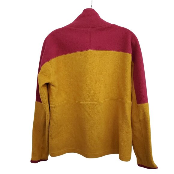 Abrazo Fleece Half-Zip Jacket - Women's Small Jacket Mustard Yellow Dark Rose - Picture 3 of 5